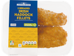 Lighthouse Bay breaded Irish haddock fillets.