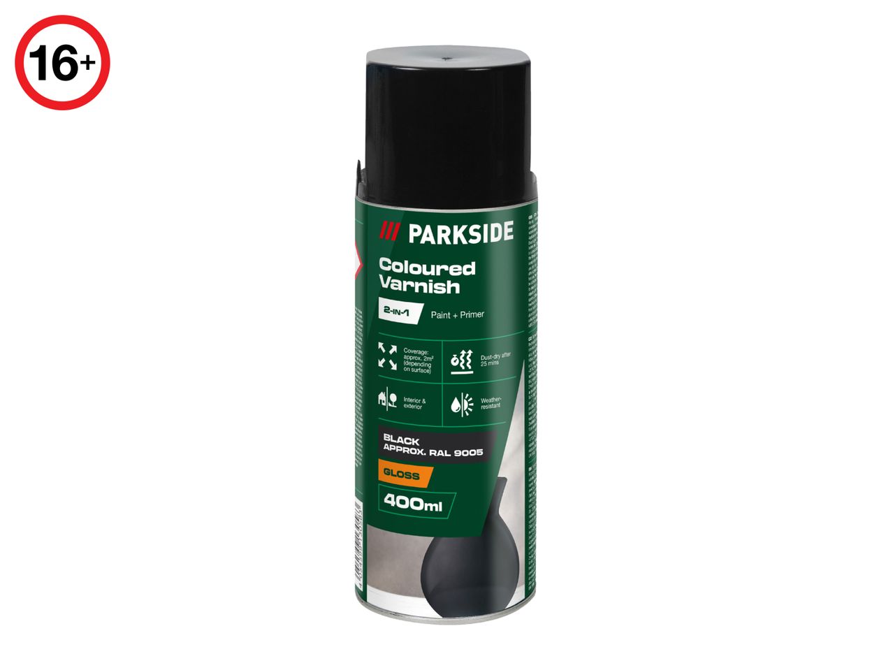 Parkside 400ml Black Coloured Varnish