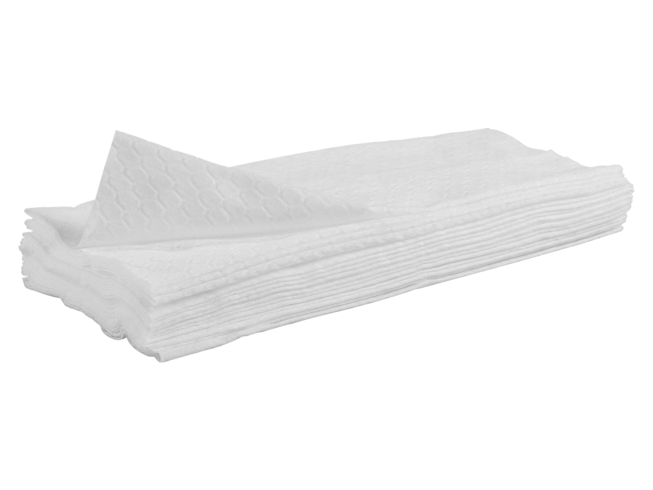 Στοίβα από λευκά μαντηλάκια καθαρισμού W5