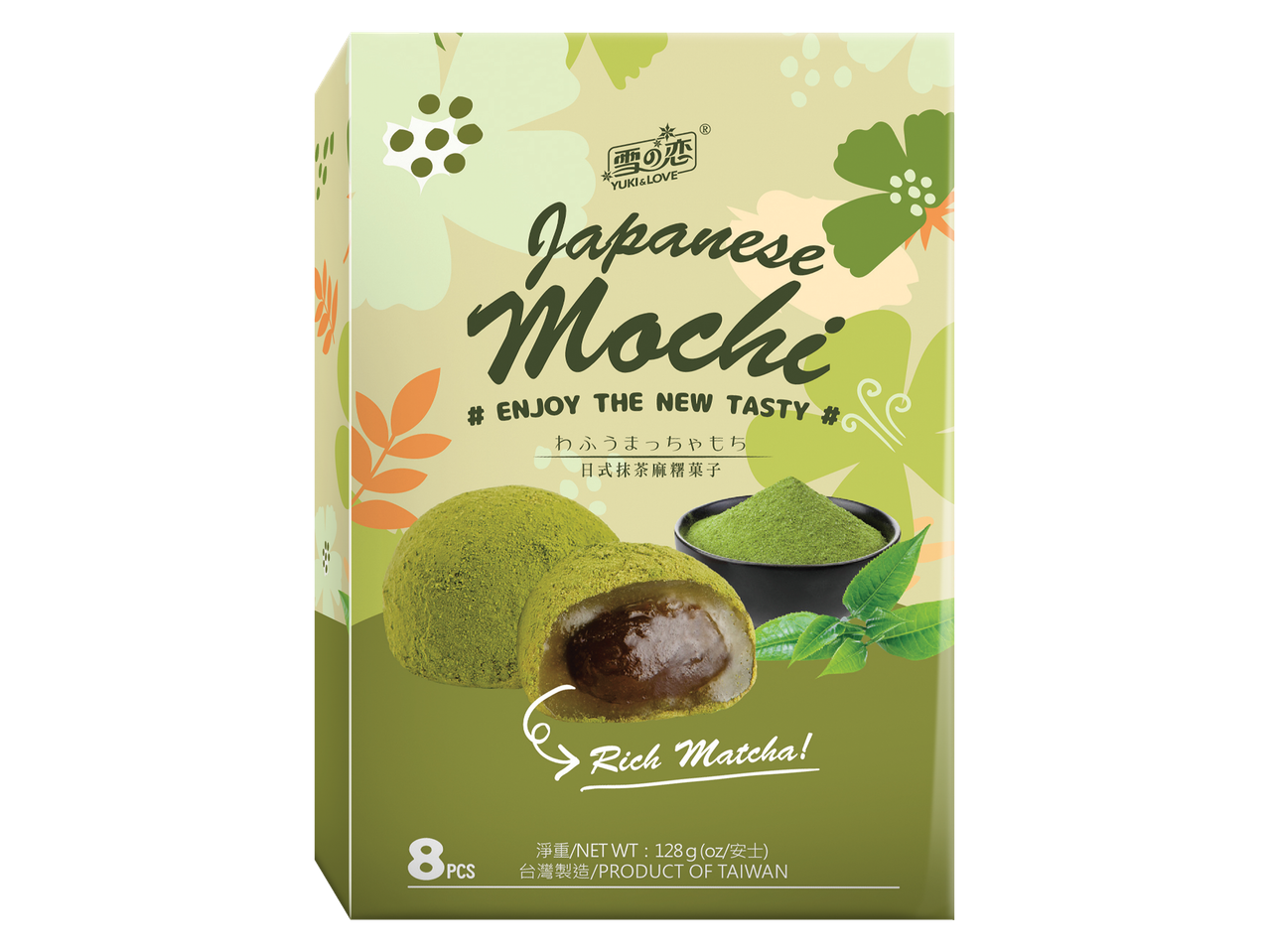 Japanse matcha mochi van Yuki & Love.