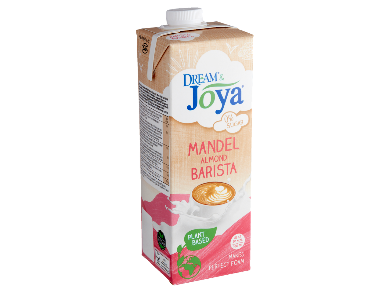 Dream&Joyas mandula barista ital: növényi alapú, cukormentes mandulatej tökéletes tejhabhoz.
