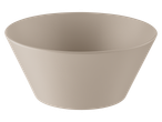 Smėlio spalvos dubuo, minimalistinis dizainas.
