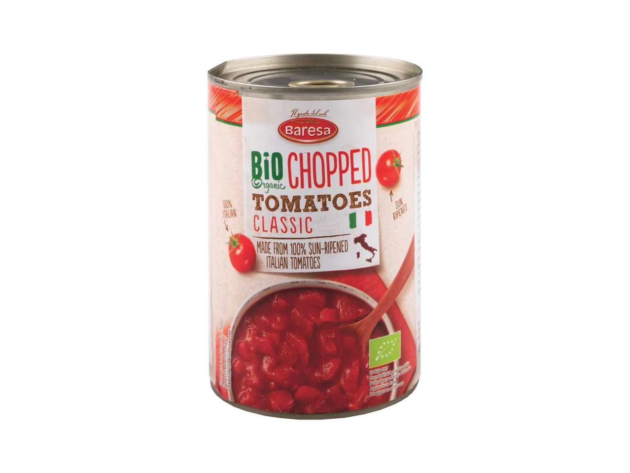 Roșii bio tocate Baresa: Clasice, 100% italienești, agricultură ecologică.