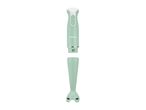 A light green SilverCrest immersion blender with a detachable blending shaft.