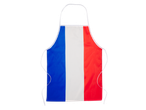 Tablier drapeau français, idéal pour les articles de fan ou la cuisine.