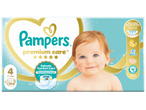Опаковка пелени за бебета с надпис „Premium Care“, размер 4 (9-14 кг), 104 броя.