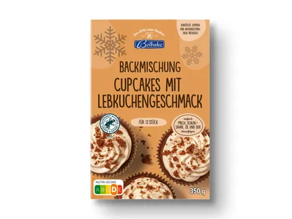 Belbake Backmischung Cupcakes mit Lebkuchengeschmack