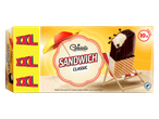 Gelado Gelatelli XXL Classic Sandwich, 10 unidades numa caixa.