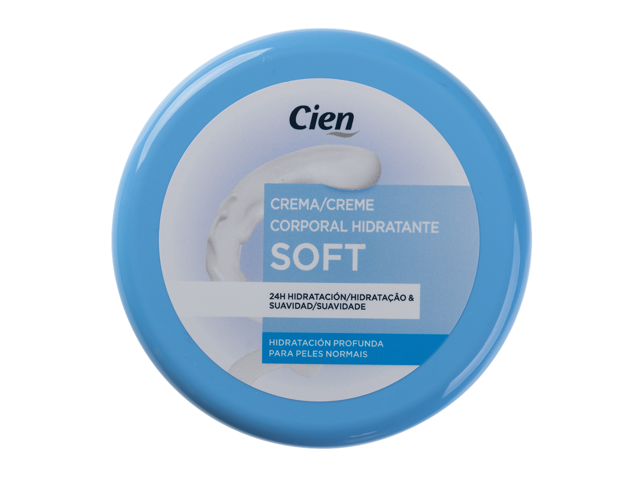 Creme hidratante corporal Cien Soft, 24h de hidratação.