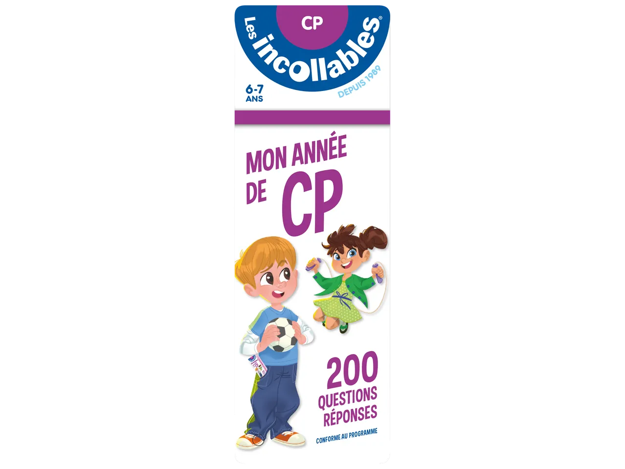 Livre d'activités pour enfants de 6-7 ans, « Mon année de CP », avec 200 questions-réponses.