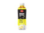 Banana high protein drink with 84g protein per bottle, low fat, and no added sugar.