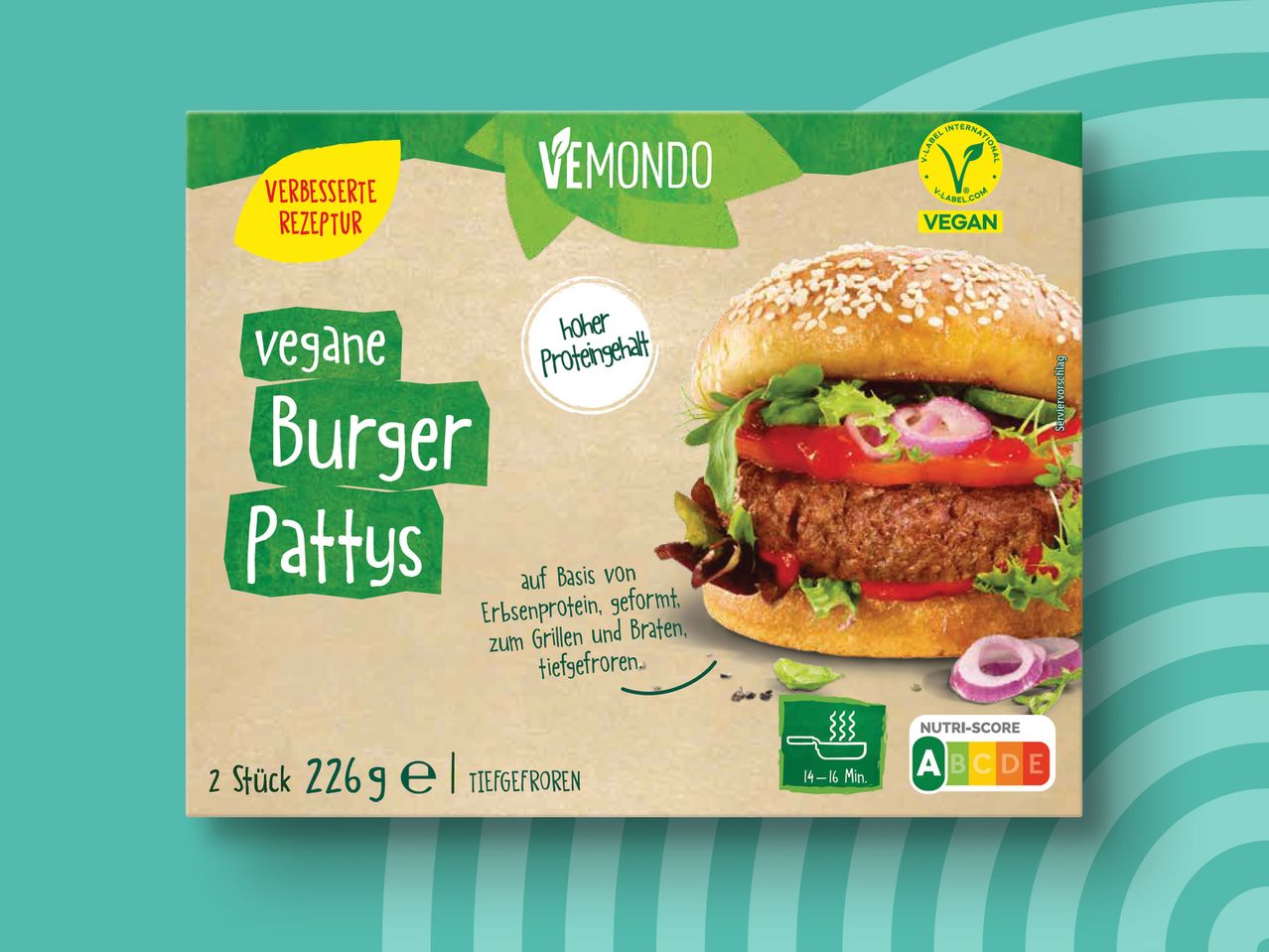 Gehe zu Vollbildansicht: Vemondo Vegane Burger Pattys - Bild 1