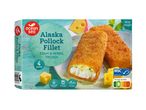 Ocean Sea Alaszkai pollockfilé, edámival és fűszerekkel panírozva, fagyasztott.