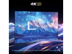 Chiq Google Smart TV 4K HDR toont een berglandschap met waterreflectie.