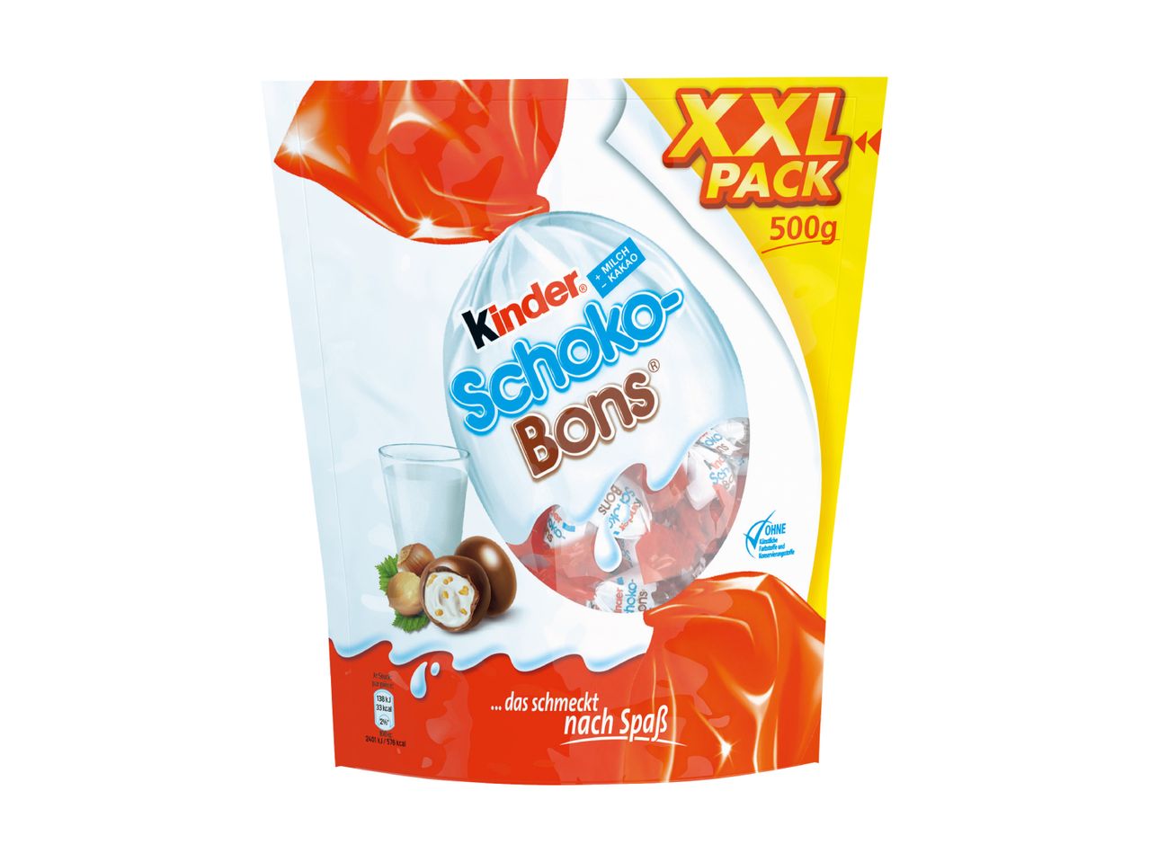 500g XXL Packung Kinder Schoko-Bons.