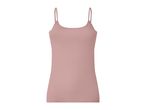 Women's pink camisole top with thin spaghetti straps
