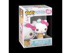 Collectible Hello Kitty figure with ice cream cone, number 99, in packaging.