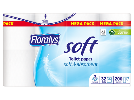 Floralys Toiletpapier 3-lagig