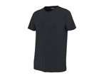 Men's dark grey short-sleeved t-shirt with a round neck.