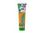 Kids' toothpaste with Paw Patrol Dino Movie theme, sweet mint flavor, for ages 6+, vegan.