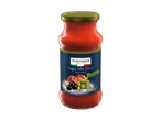 Bocal de sauce tomate aux olives, ail et câpres, 350g.