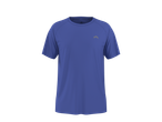 Blue short-sleeved sports t-shirt with a small logo on the chest.