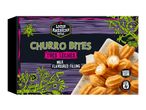 Churro Bites Tres Leches with milk flavoured filling, Latin American style packaging.