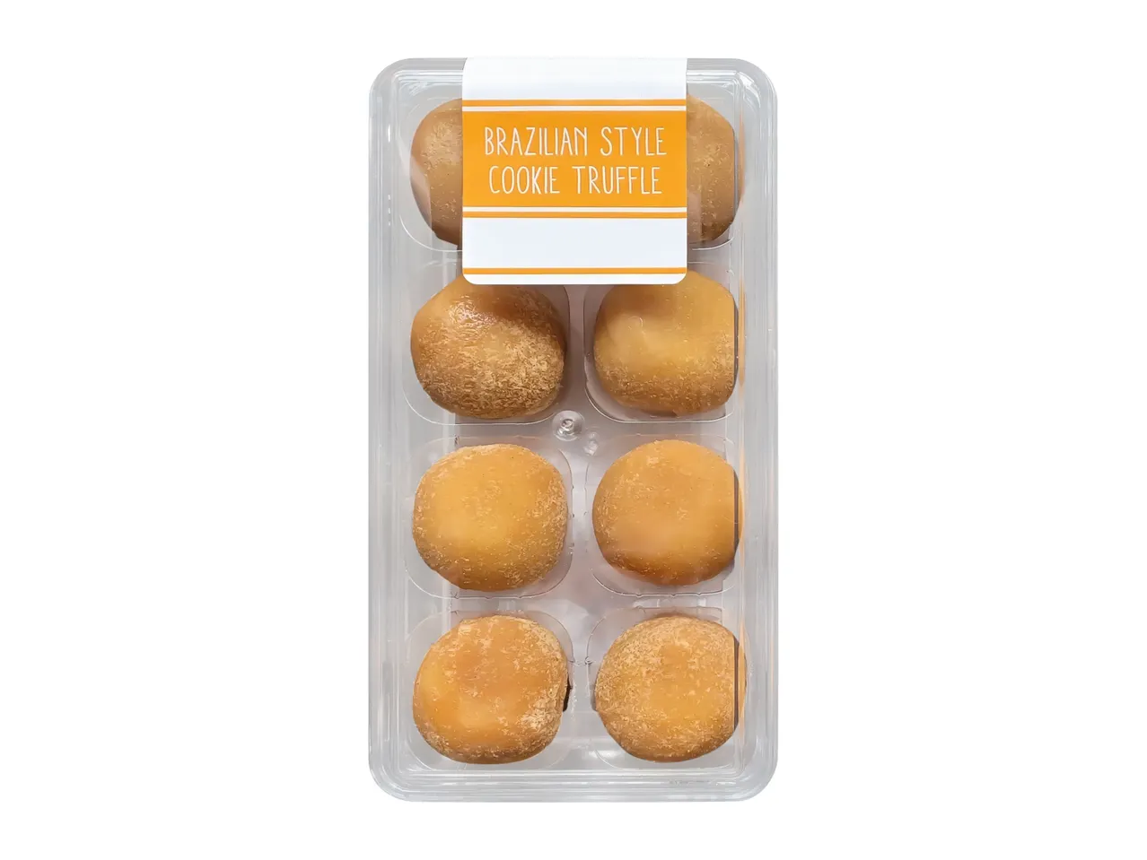 A package of eight small, round, light-brown mushrooms.