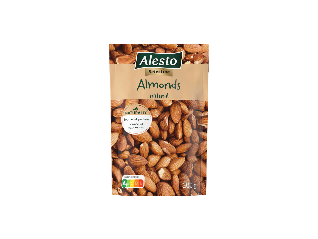 Alesto Selection natūralūs migdolai, 200 g.