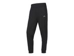 Black men's sports trousers with an elastic waistband and a small logo on the right thigh.