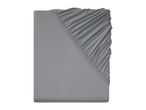 Livarno Home Grey Jersey Fitted Bed Sheet - Single