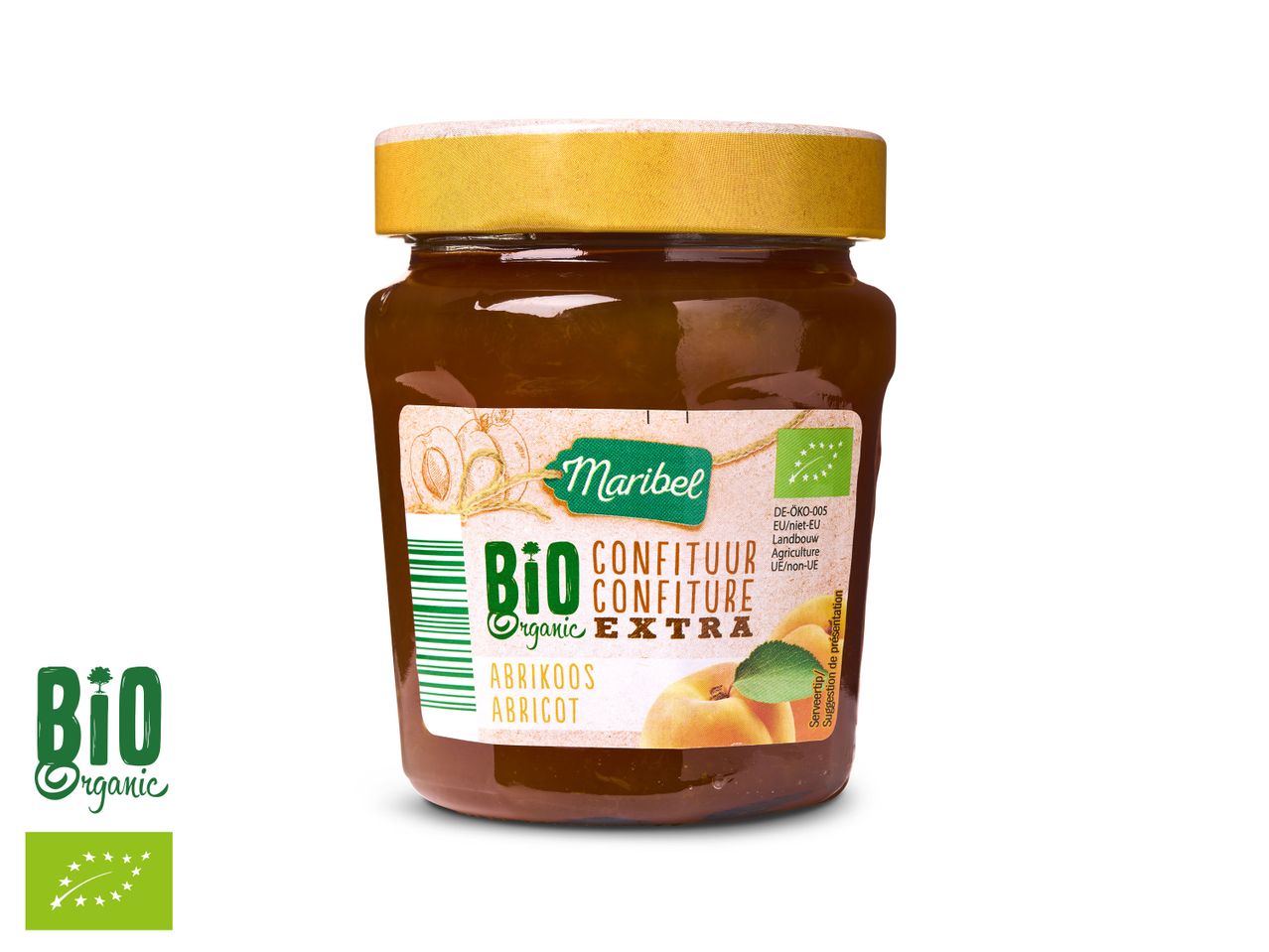 Maribel bio abrikozenjam Extra.