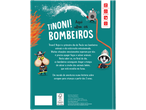 Livro infantil LUPILU: Tinoni os Bombeiros, com uma coruja e um texugo em uniformes de bombeiro.