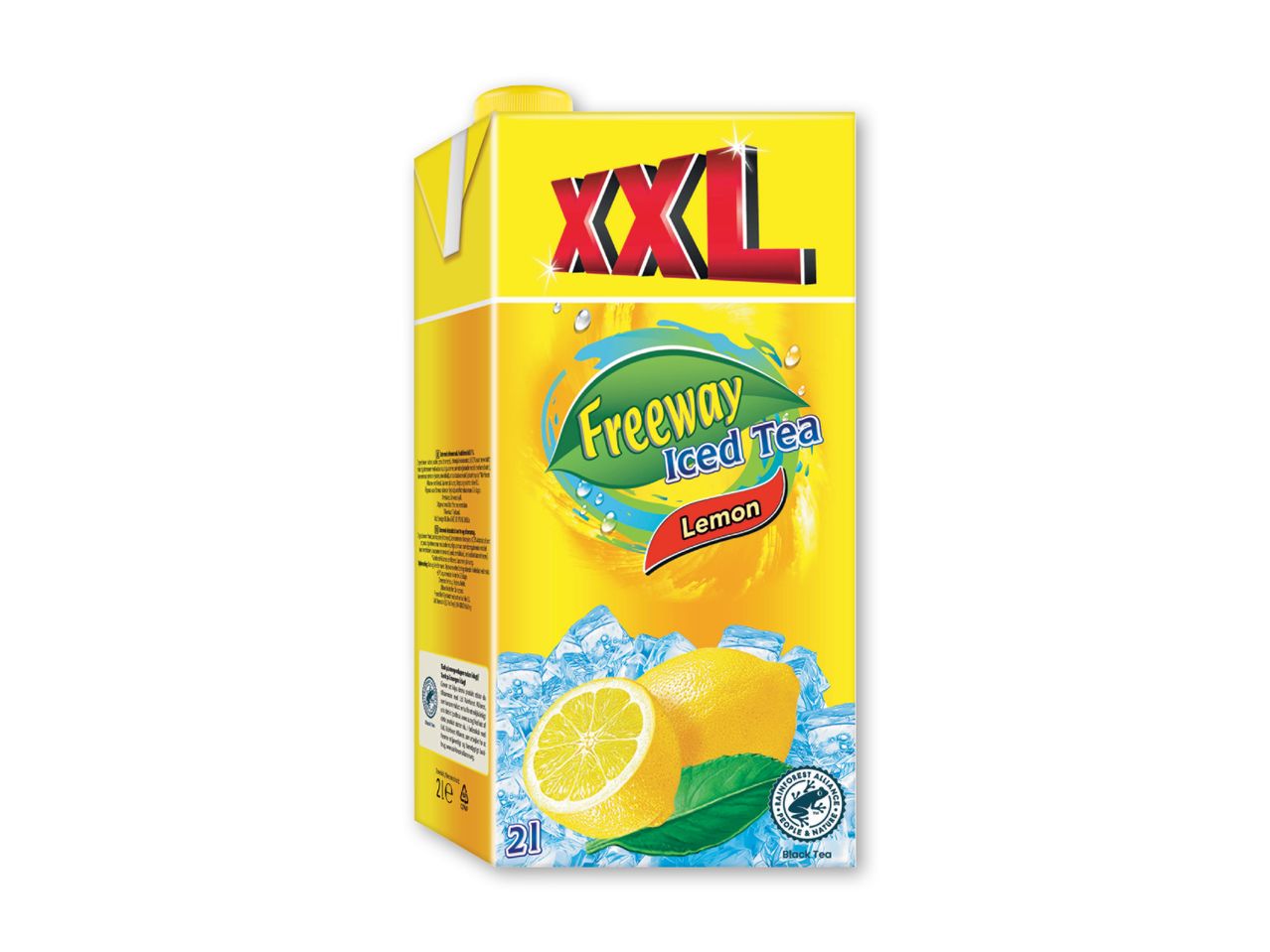 En XXL karton af citron te.