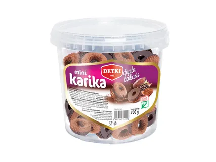 Dupla kakaós mini karika*