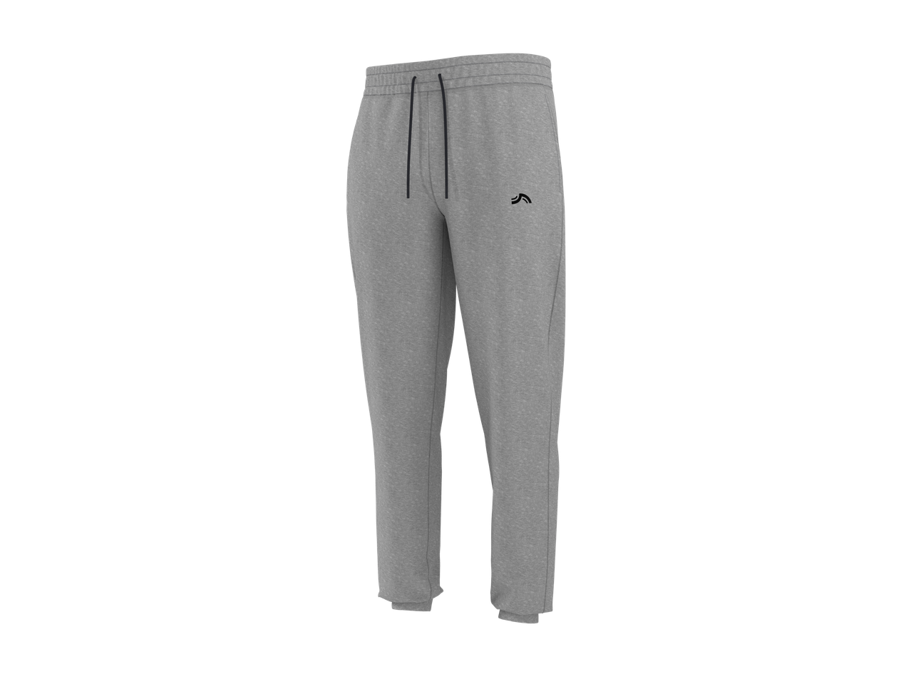 Hallid dressipüksid musta nööriga ja väikese musta logoga reiel.