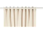 Perdea bej LIVARNO home cu bucle, pe o bară metalică