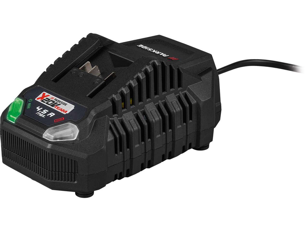 Parkside® akumuliatoriaus įkroviklis su X 20 V Team ženklu ir 4,5 A maks.