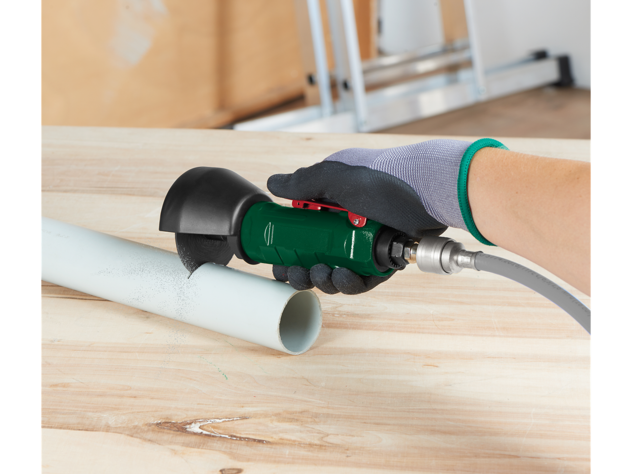 PARKSIDE pneumatska ugaona brusilica seče cev