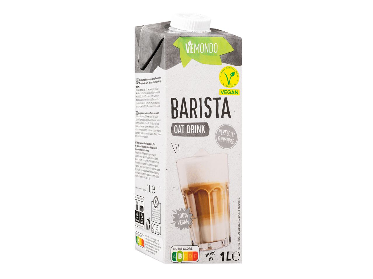 Vemondo Barista zabitalpú ital, vegán, tökéletes kávéhoz.