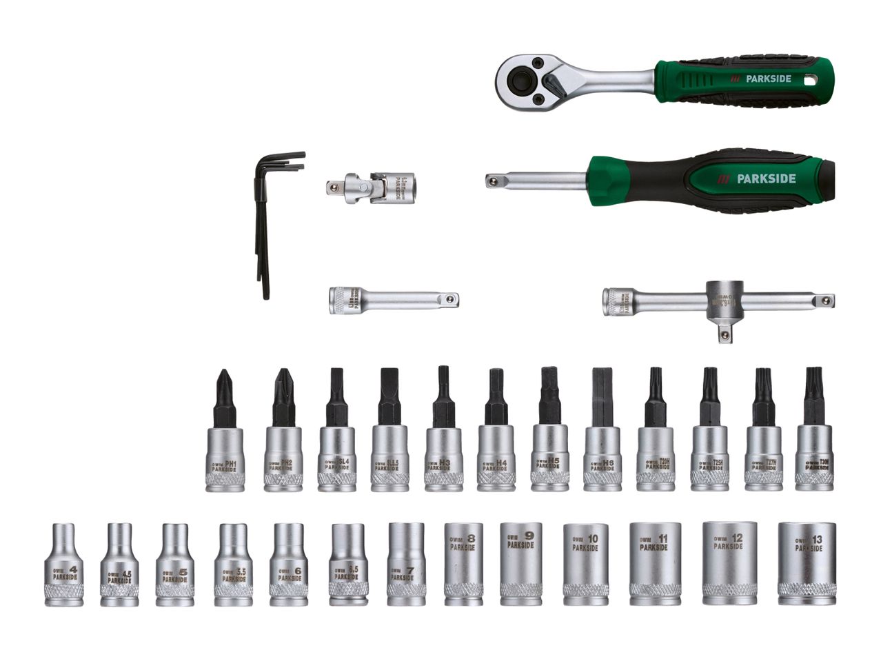 Parkside Socket Set - 36 Pieces