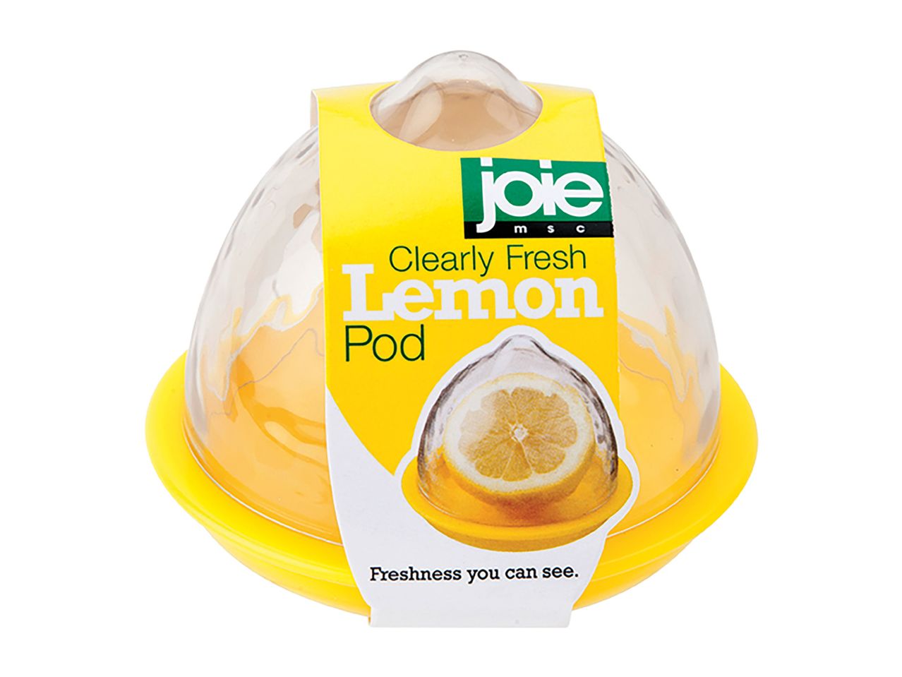 A Joie Keep Fresh Lemon Pod keeps lemons fresh.