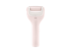 Lixa elétrica para pés CIEN BEAUTY em rosa claro com rolo e botões de controlo.