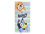 Bluey pidžama šorts sa prugastim dezenom i crtanim likovima.