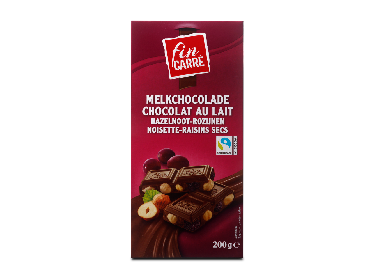 Ga naar volledige schermweergave: Chocoladereep noot & rozijn - afbeelding 1