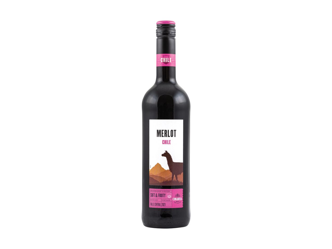 Čilės Cimarosa Merlot vynas.