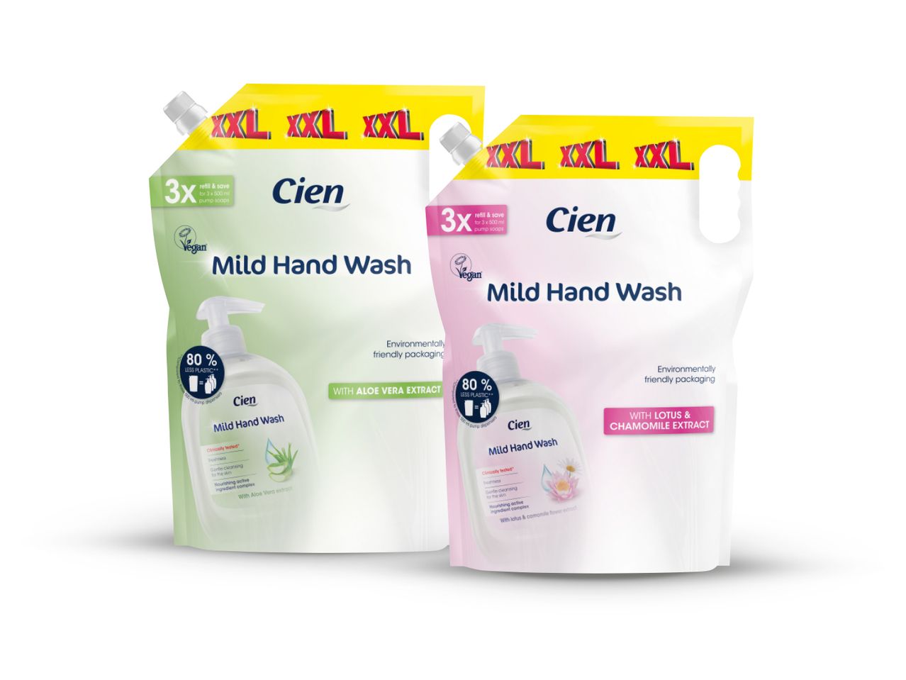 Cien blagi sapun za ruke u XXL pakiranju s aloe verom i lotosom/kamilicom.