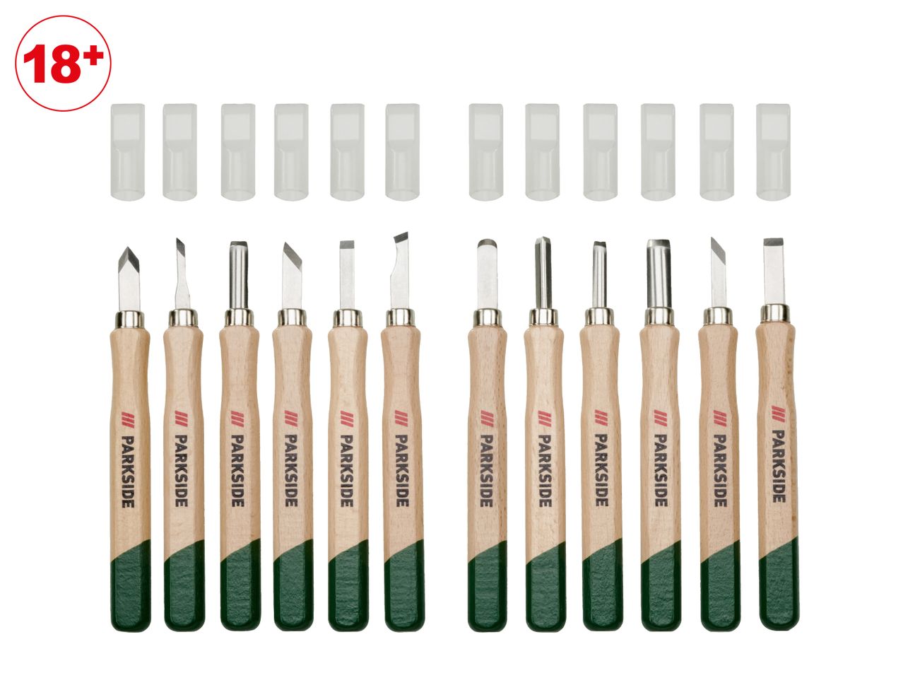 Parkside Wood Carving Set - 12 Pieces