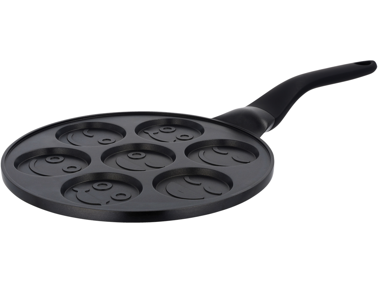 Silvercrest® pankūku panna ar septiņiem smaidiņu formas iedobumiem