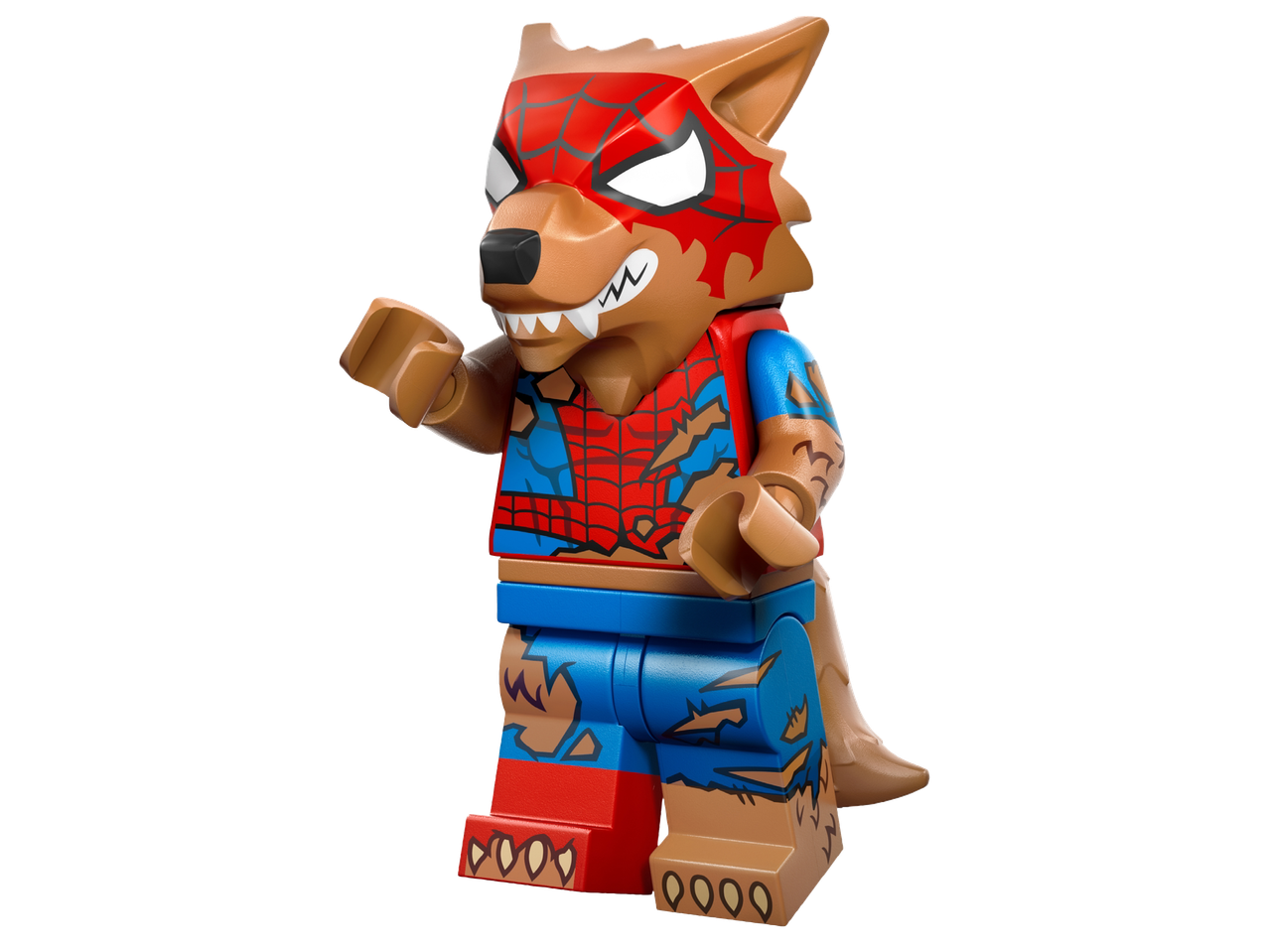 Лего фигурка на върколак в костюм на Спайдърмен